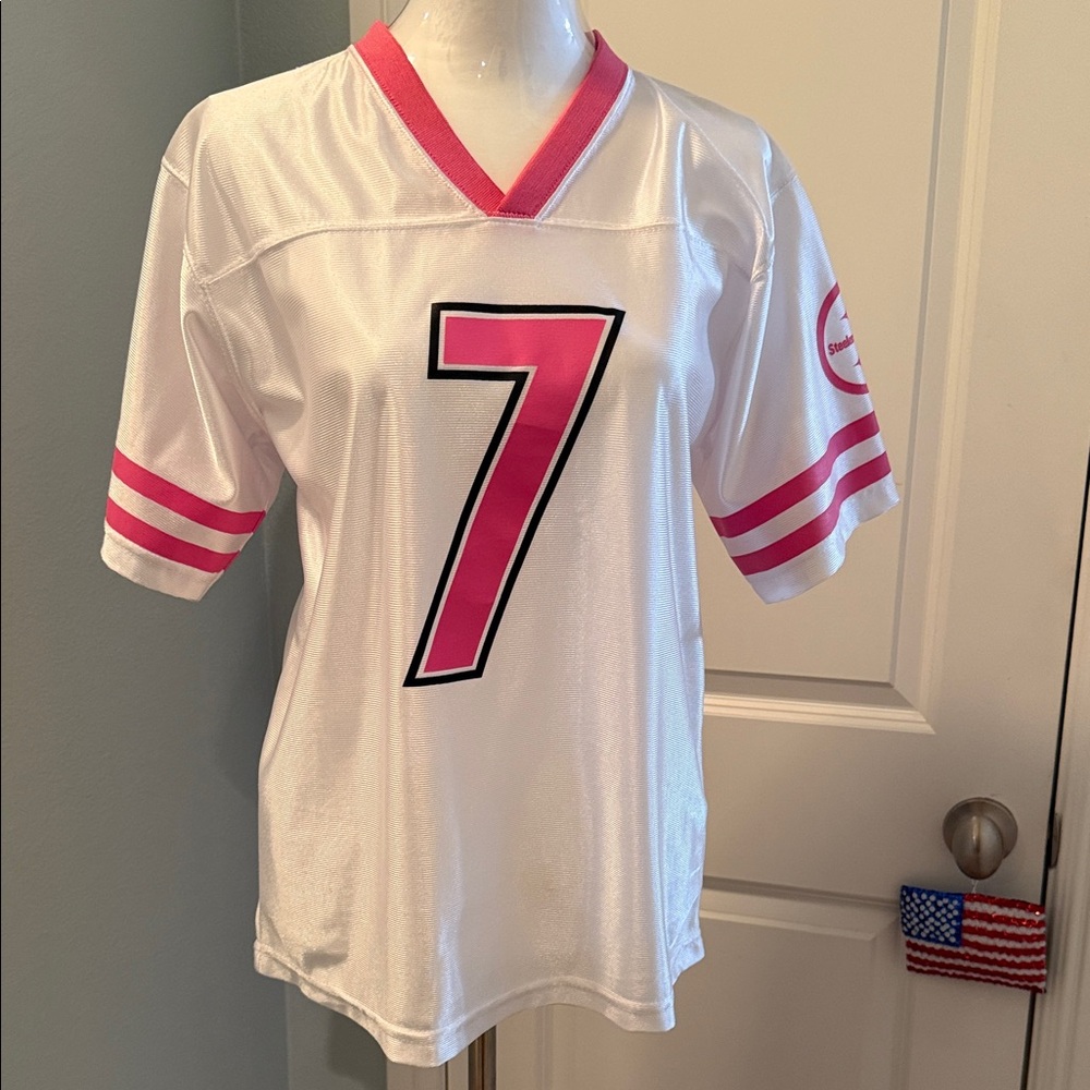 NFL Pittsburgh Steelers Girls' Pink and White Jersey